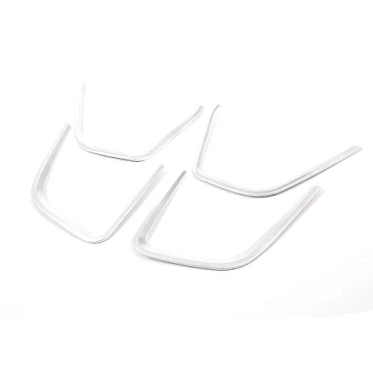 4pcs/Set Carbon Fiber Style Car Interior Door Speaker Frame Trim Fit For Jaguar E-Pace 2018  Auto Interior Accessories