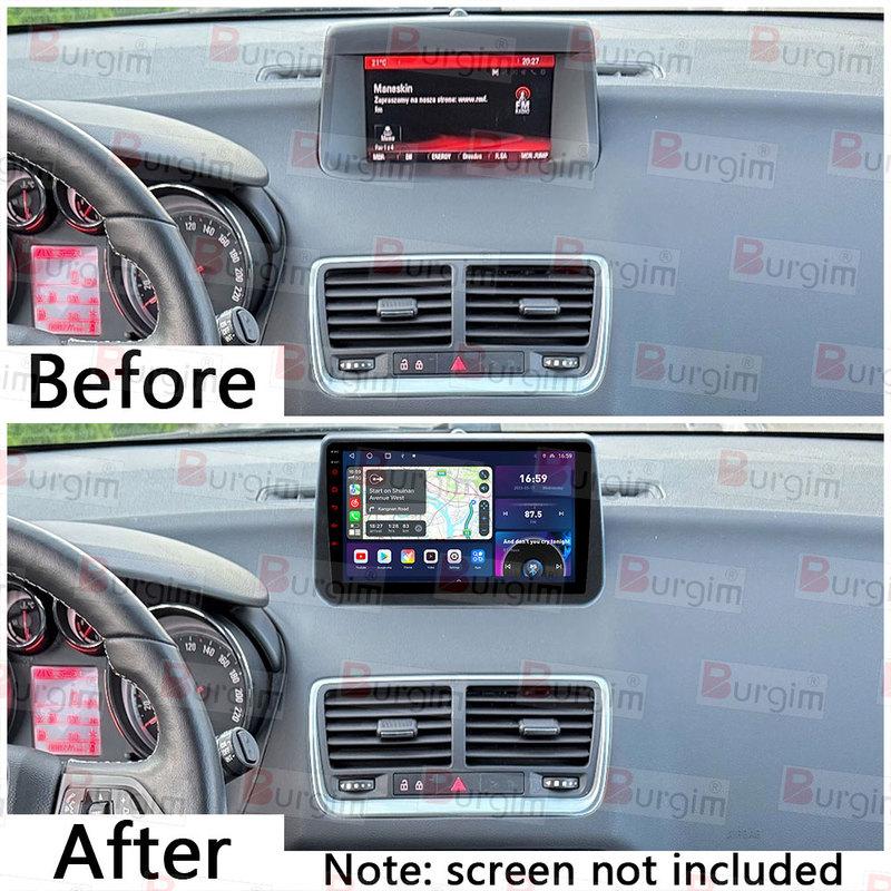 Car Radio Fascias Frame For OPEL MERIVA 2010-2014 9 Inch 2DIN Stereo Panel Wiring Harness Power Cable Adapter Canbus Decoder