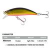 5.5cm 5g Sinking Minnow Lure: Vibration Freshwater Bait for Asp and Bass