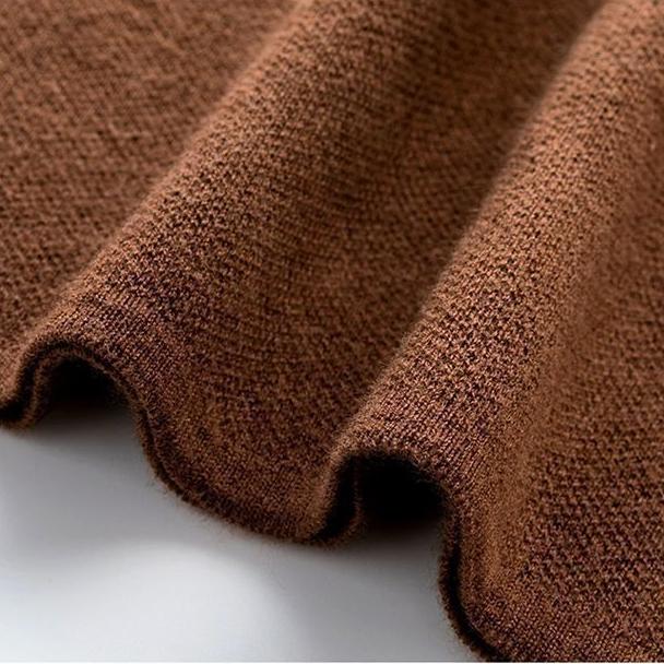 Autumn Winter Women's Half Turtleneck Knit Dress Slim Fit Polka Dot Print Pullover Long Sweater Dress