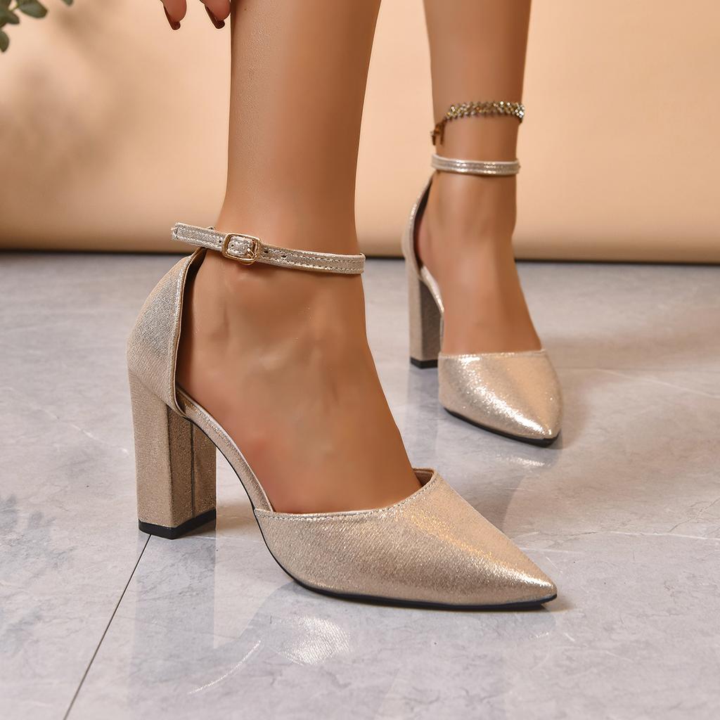 Fashion 2025 New Women Sandals Luxury Outdoor Shoes Platform Pointed Toe Shoes Women Elegant French Style Women High Heels Sandals
