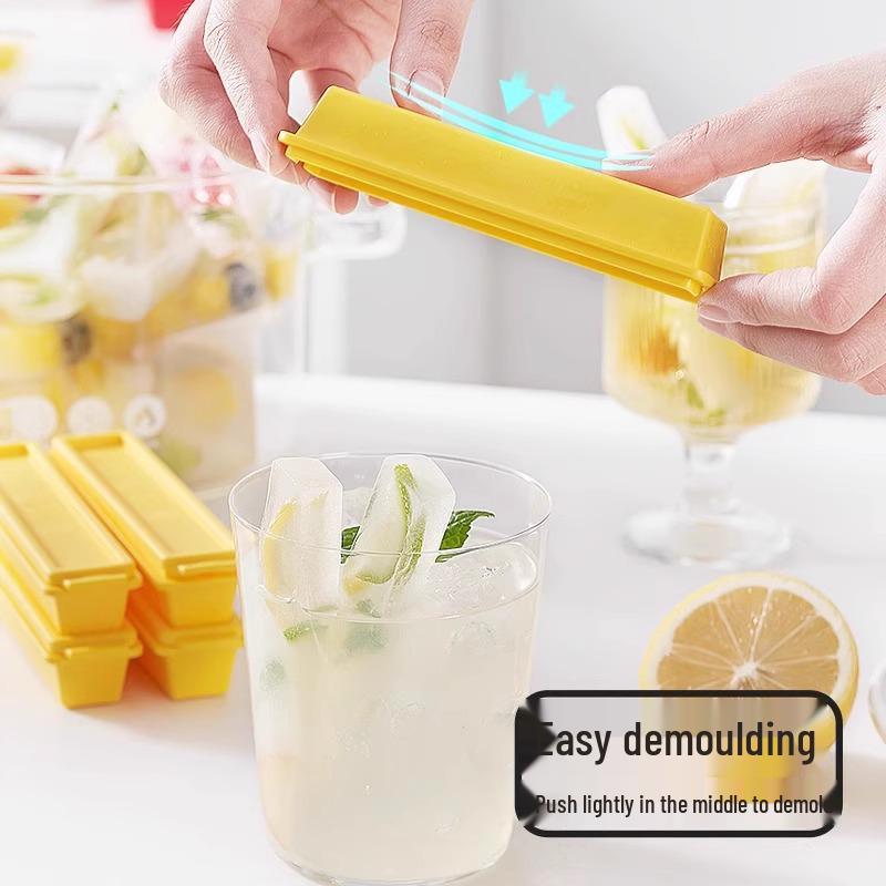 Food Grade Long Ice Cube Mold & Storage Tray for Whiskey and Cocktails