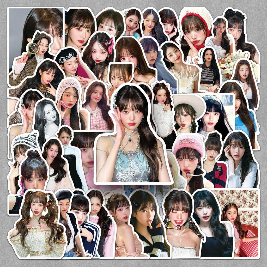 Jang Won-young Stickers: 50 Sheets of Korean Celebrity Decorations for Phone Cases and Diaries