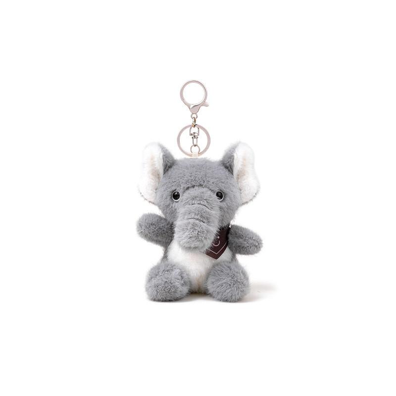 Sitting Scarf Posture Baby Elephant Cartoon Plush Keychain Pendant For Gift Kids