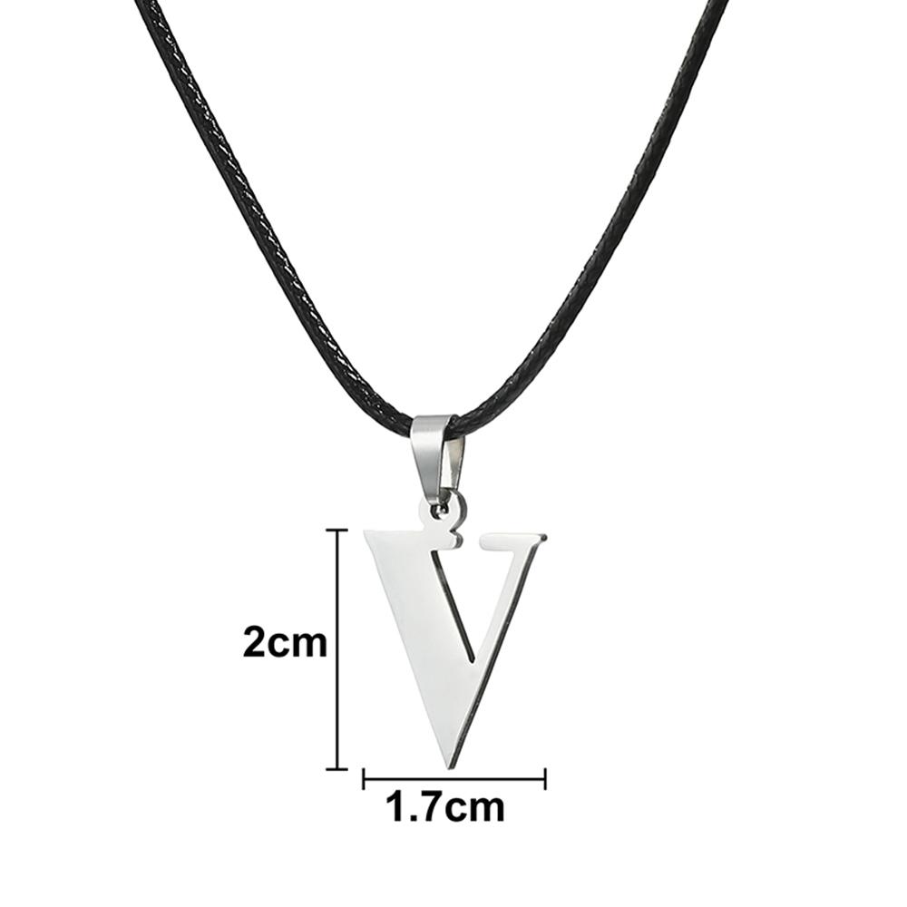 Nowy Naszyjnik ze Stali Nierdzewnej z Inicjałem Alfabetu A-Z 26 Angielskich Liter Naszyjnik Dla Mężczyzn Kobiet Personalizowane Prezenty Biżuteryjne