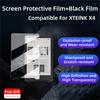 4.3 Inch Screen Protector Wear-resistant HD Anti-scratch Screen Protective Film No Glue Residue Black Film for XTEINK X4