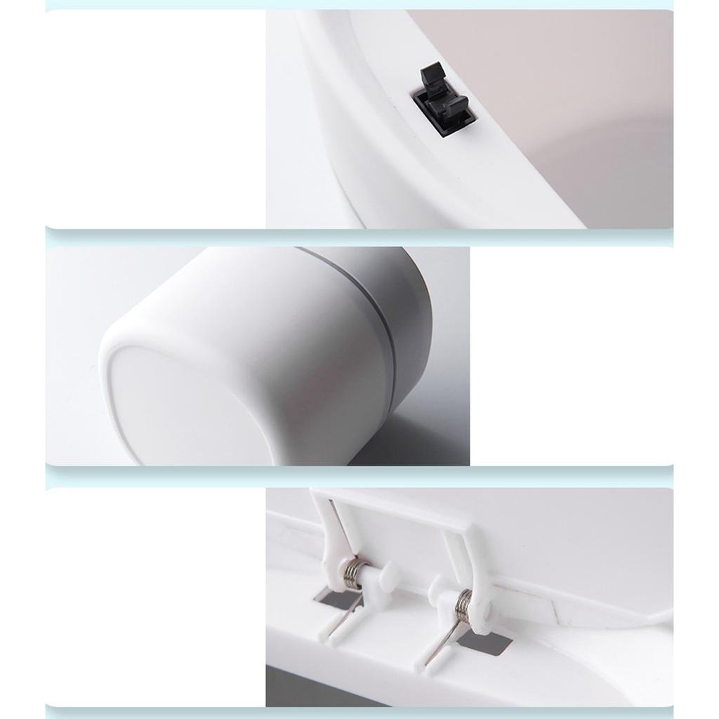 Good-Mini Trash Can Desktop Waste Bin With Press-Open Lid Small Table Top Bin Graceful Round Corner Paper Bin For Home