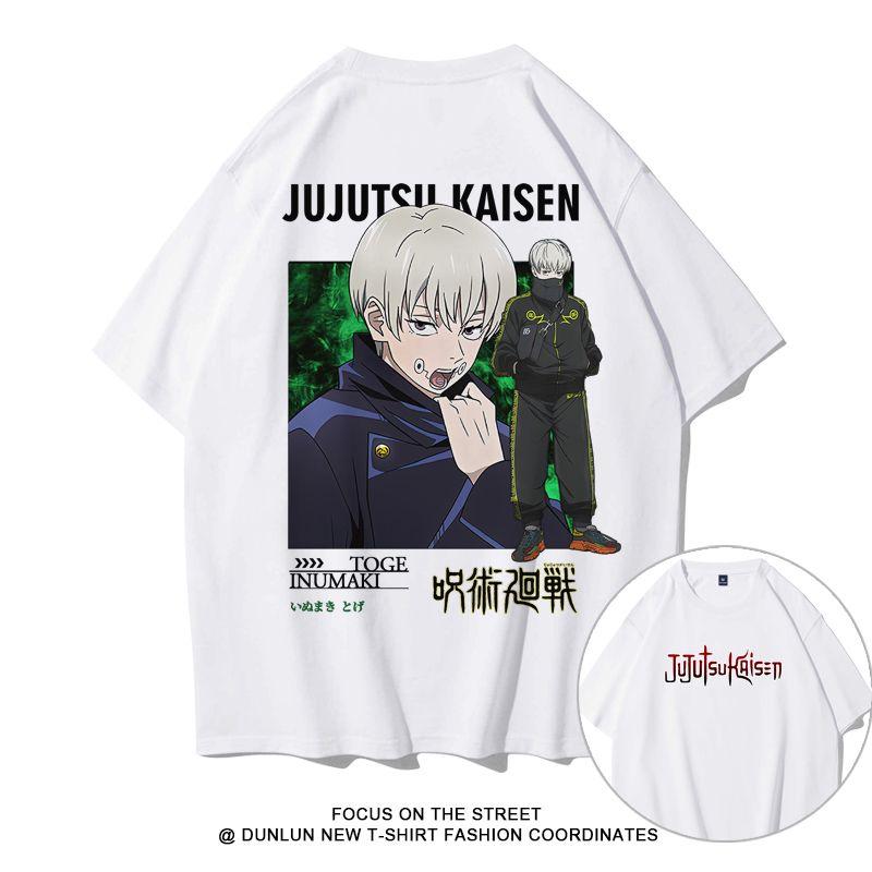 Spell Return Battle Short Sleeve T-Shirt Men's Five Knotts Youren Animation Clothes Summer Cotton Tide