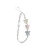 Colorful Heart Beaded Wrist Lanyard: Korean Phone Case Accessory