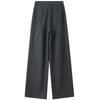 Women's Wool Blend Straight-Leg Casual Pants