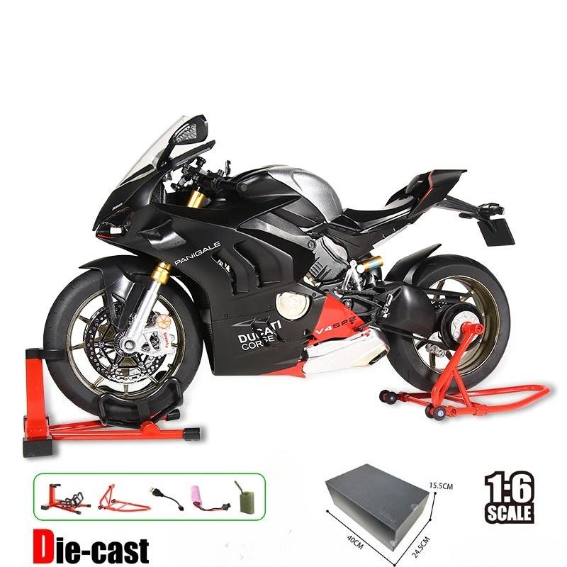 Spray 1:6 Ducati V4S V4SP2 Racing Motorcycle Model Diecast Alloy Motorbike Toy Boyfriend Gift Collection Miniature Voiture