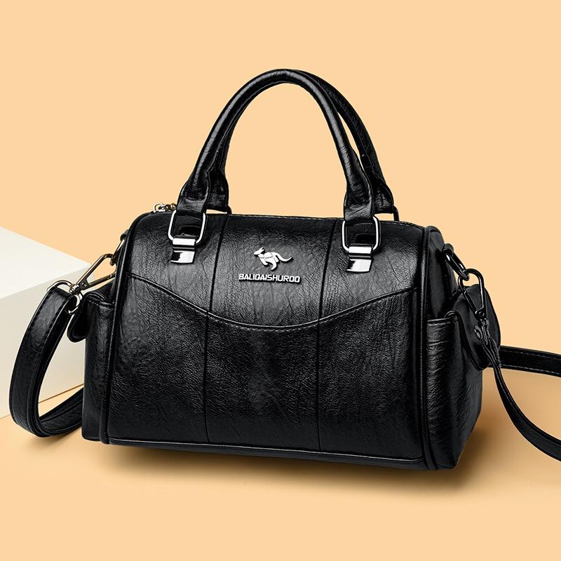 Women's bag new urban retro simple and fashionable large-capacity portable messenger shoulder bag