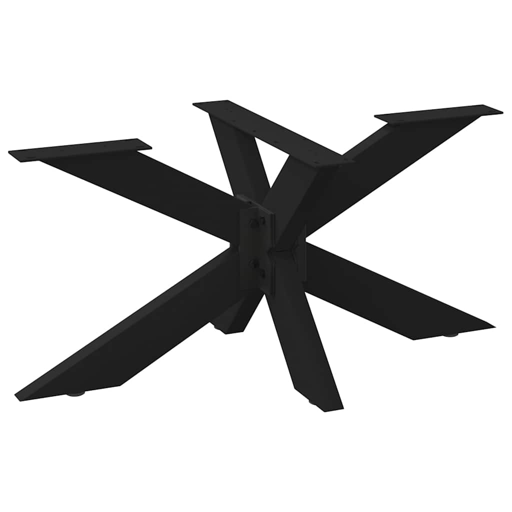 Spider Shaped Coffee Table Leg Black 98 X 58 X (42 43) Cm Steel