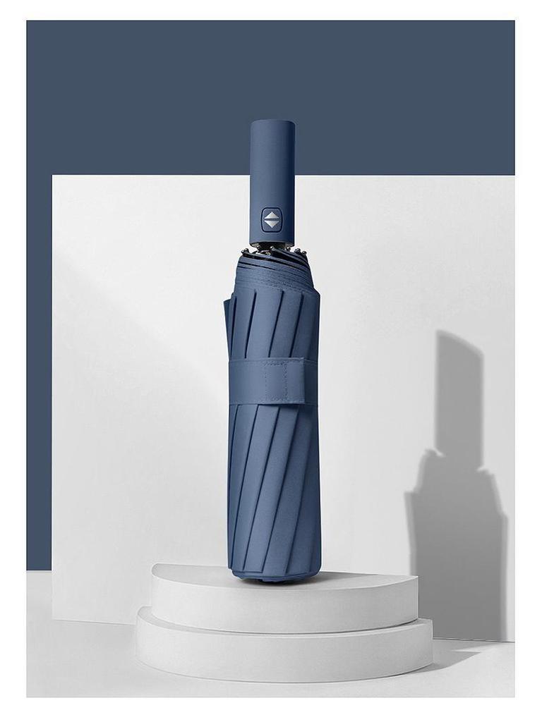 24-Rib Automatic Folding Umbrella: High-End, Large, UV Protection for All Weather