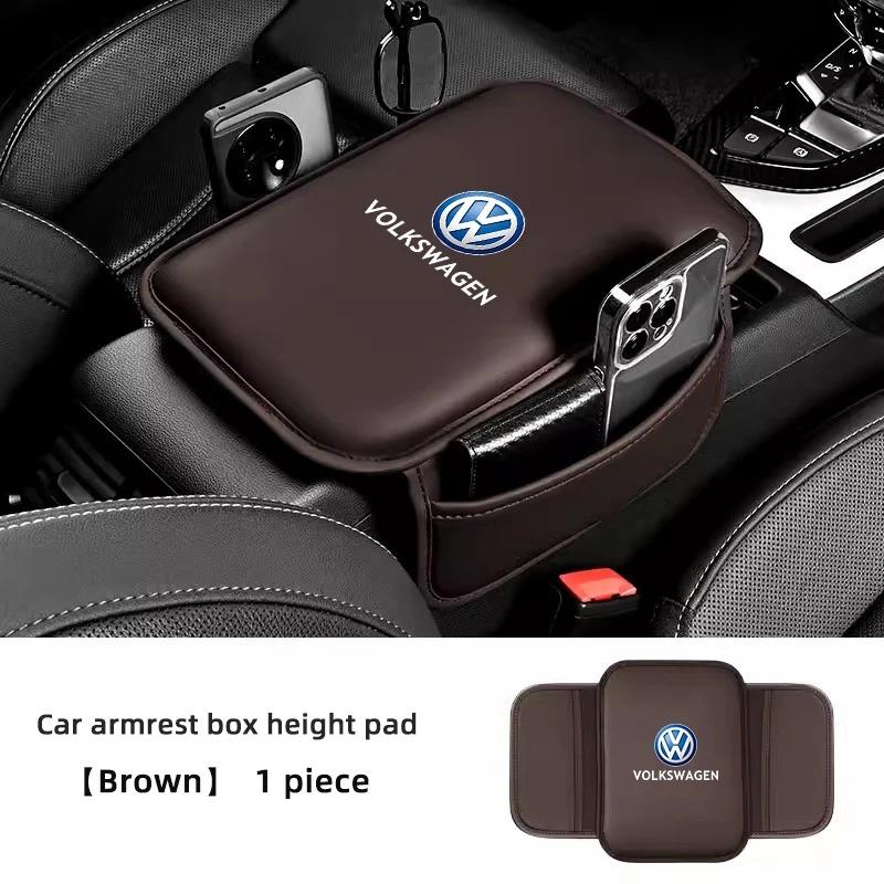 Car Armrest Cushion Armrest Mat Inner Storage Bag Accessories For VW GTI Polo Golf Passat Tiguan Arteon Tuarec CC Taikoo Dd0