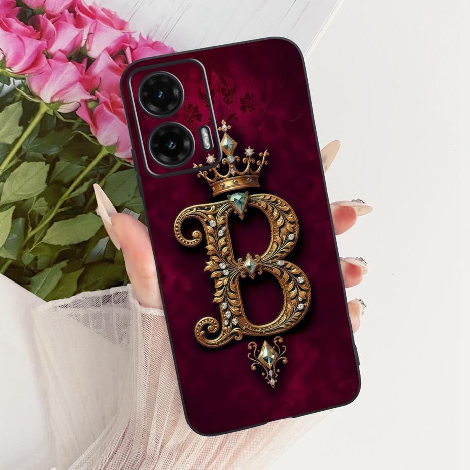 For Motorola Moto G35 Case Moto G55 G85 5G Cute Letters Cover Soft TPU Phone Case For Motorola G85 G 35 55 MotoG55 MotoG85 Shell