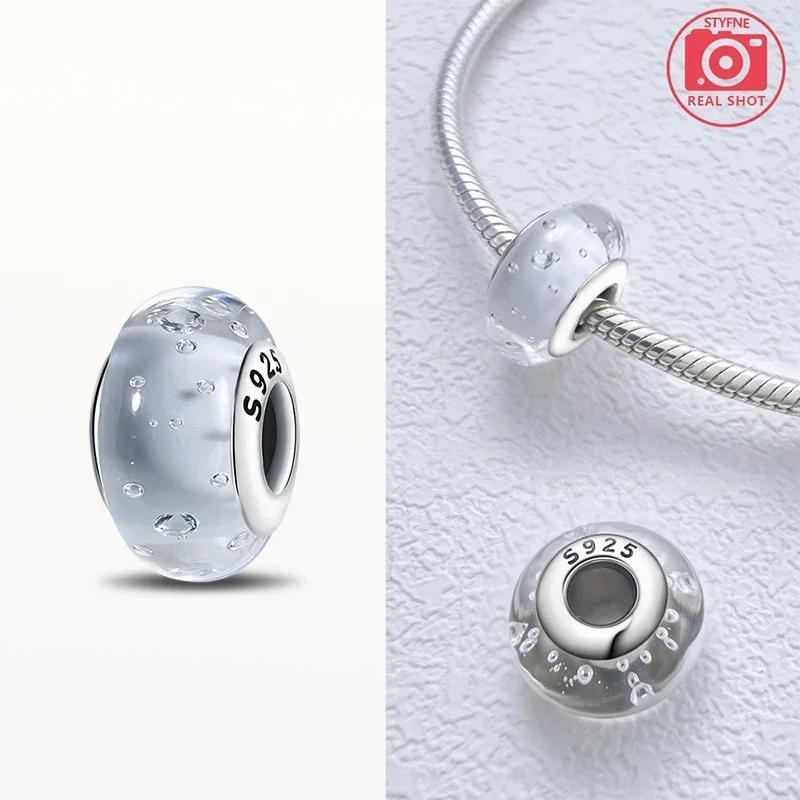 Coppereffervescence Murano Glass Original Colored Beads Fit Original Charm Bracelet Fine Jewelry Diy Giftsfor Women