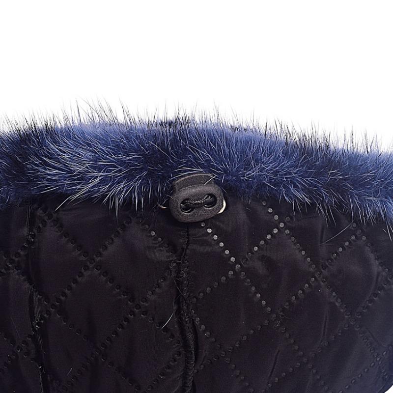 Nerzmütze Damen Herbst und Winter Nerzfell Pelz Nerz Mode trendige Nerzmütze vielseitige Ritter Baseballkappe