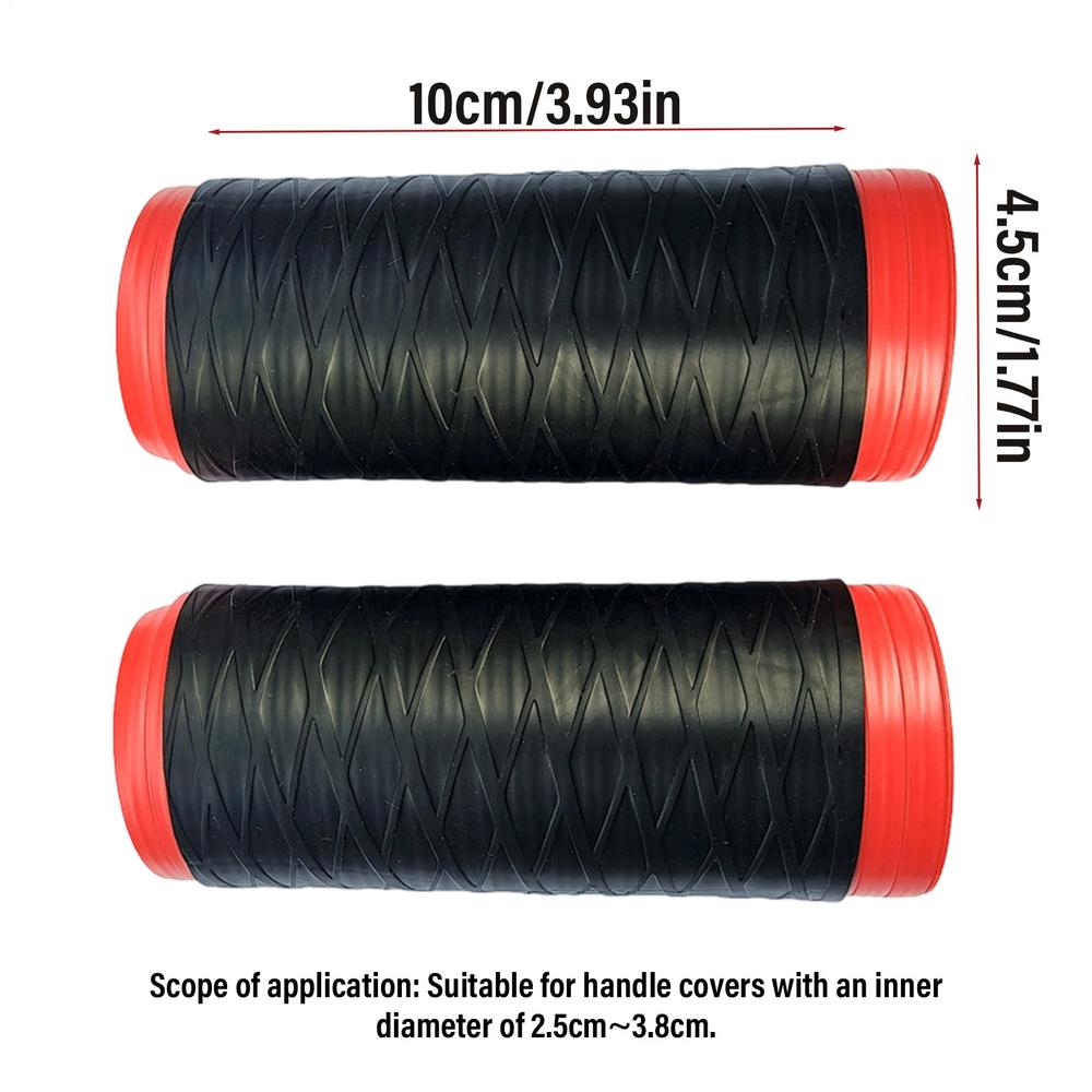 Silicone Motorcycle Grips 2-Pack Non-Slip & Shock Absorbing Handlebar Grip Covers Comfort Upgrade for Mountain Scooter Biking