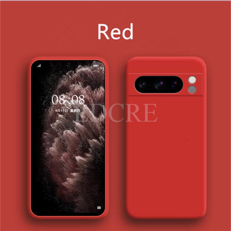 For Google Pixel 8 Pro Case Liquid Silicone For Pixel 8 Pro 7A 7 Pro 6 6A 7A Cover TPU Fundas Protective Case Pixel 8 Pro Cover