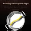 YuanYang Edelstahl-Hot Pot - Extra Dick, Schweißfrei, Großes Fassungsvermögen, Doppeltes Fach für Geschmacksneutralität