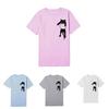 Comfortable Women Solid Simple Cat T-shirt With Relaxed Fit And Short Sleeves