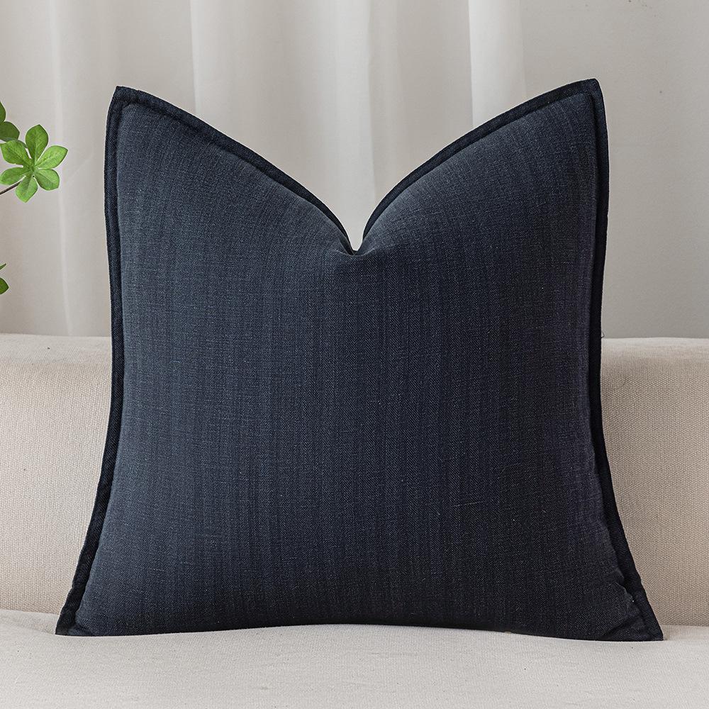 

Теннис Чехол на подушку Елочка Лен Дышащий Чехол на подушку Подушка Легкая Роскошь Диван Прикроватный Квадратная Подушка для спины 45 * 45Cm without core