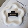 6.5" Korean Style Matte Rectangular Claw Clip - Women's Versatile Hair Accessory