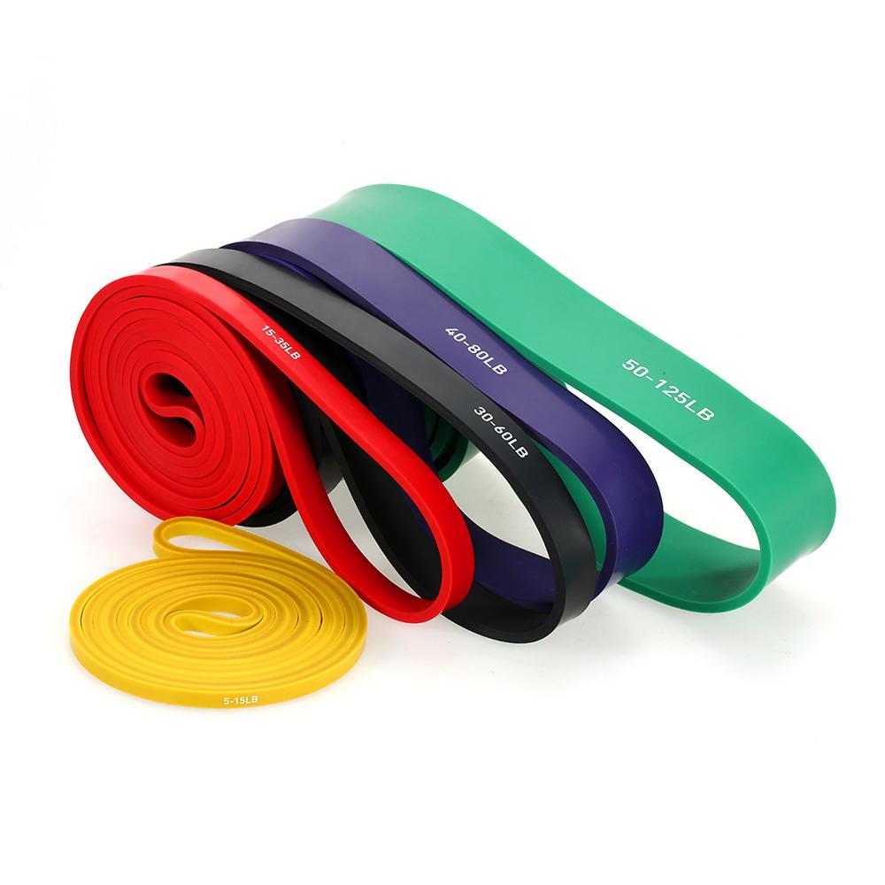 Aeike 5 pakker Pull Up Assist Bands Set Resistance Loop Bands Styrkeløft Trenings Stretch Bands