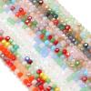 1 Strand 3x2mm Faceted Crystal Beads AB Mixed Color Glass Loose Spacer Bead For Jewelry Making DIY Necklace Bracelet Accessories