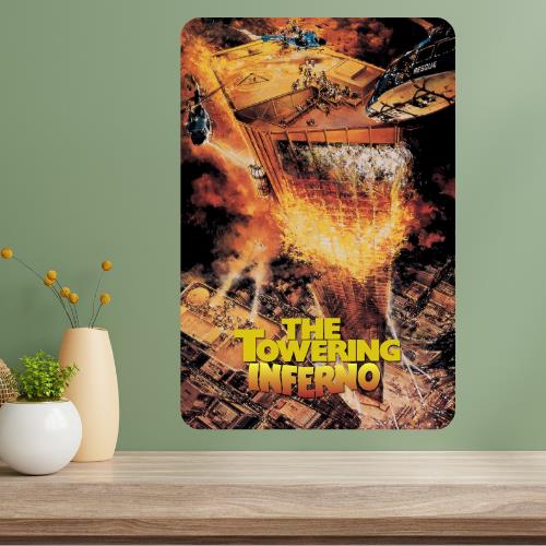 The Towering Inferno Classic Movie Metal Poster Sign 20x30cm(7.8x11.8inch)