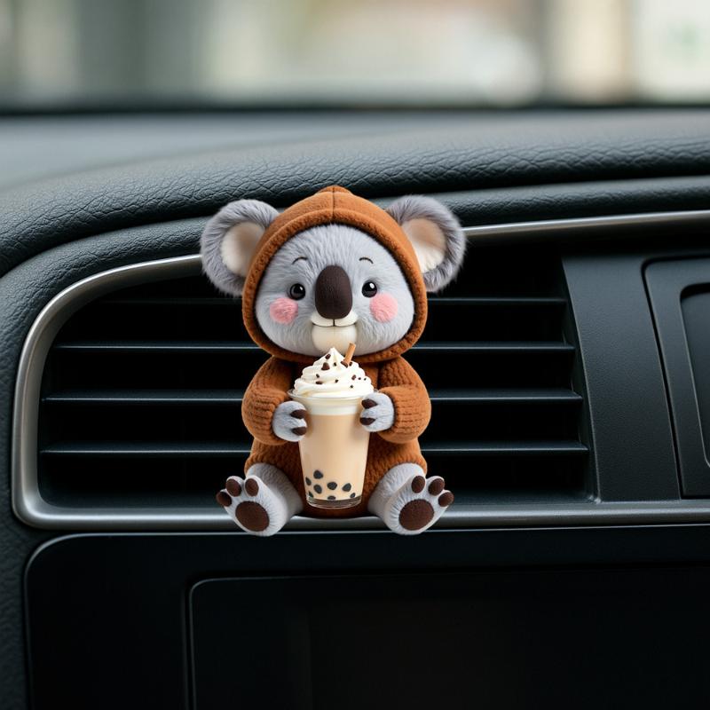 2D Acrylic Perfume Diffuser Car Air Freshener Clip Car Air Conditioning Vent Decoration Car Interior Aromatherapy Clip