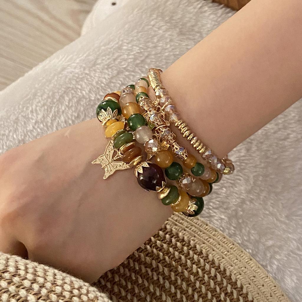 Hot selling fashion bead bracelet Bohemian butterfly bracelet