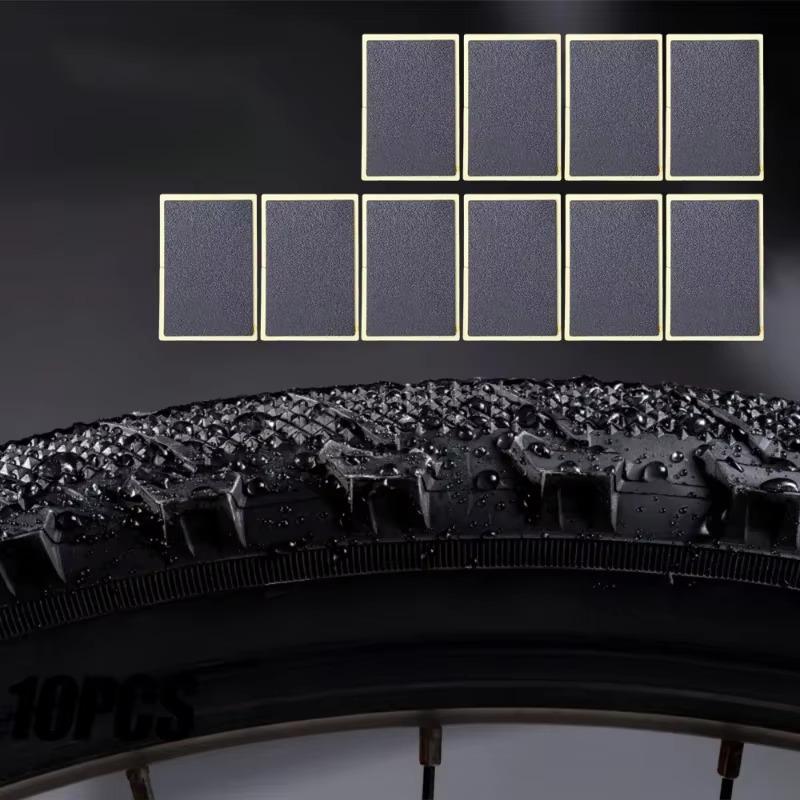 30-10Pcs Tire Repair Patches Car Motorcycle Bike Tire Repair Tools Glue-free Protection Adhesive Quick Drying Bicycle Tyre Patch