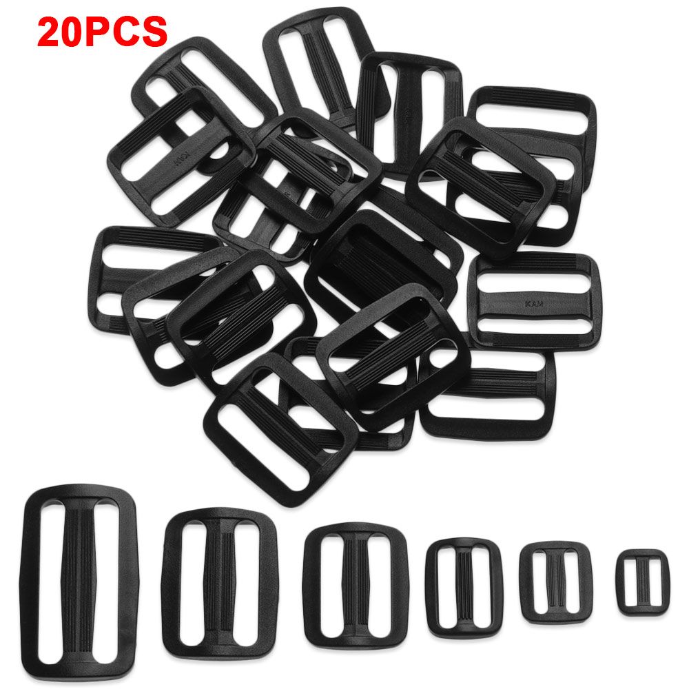 

Curve Plastic Slider Adjust Buckles Bags Accessories Outdoor Adjustable Buckle Backpack Straps 32mm