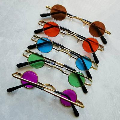 Mini Glasses, Hip Hop Glasses, Retro Small Round Frame Prince Glasses, Prop Sunglasses.