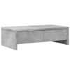 VidaXL Monitor Stand with Drawers Concrete Grey Engineered Wood, Screen Riser, Monitor Shelf, Monitor Base 854664