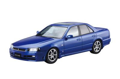 Aoshima Bunka Kyozaisha Die Modellautoserie Nissan ER34 Skyline 25GT Turbo 2001 Plastikmodell 1/24 Nr.88