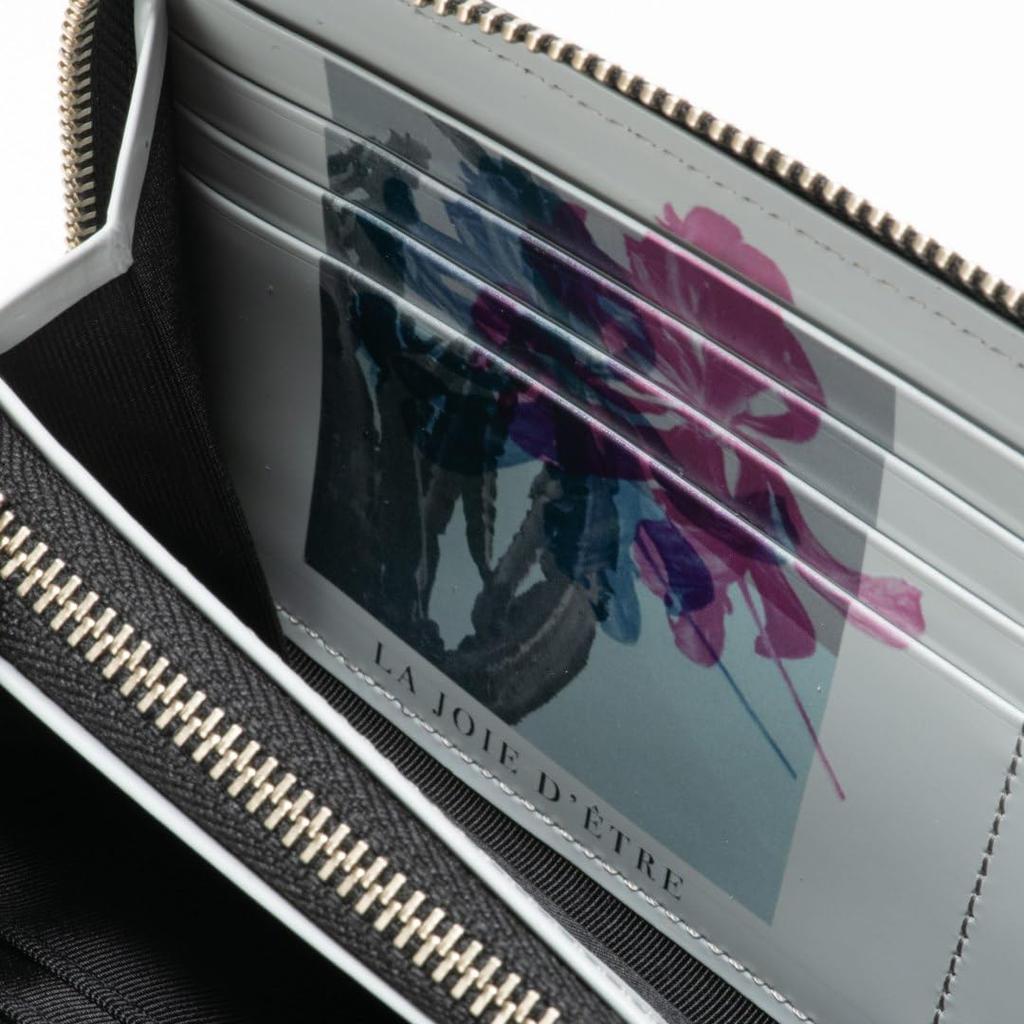 Lanvin Collection Floral Print Long Wallet (JLMW5IT2) In Kip Leather and Glass Leather.