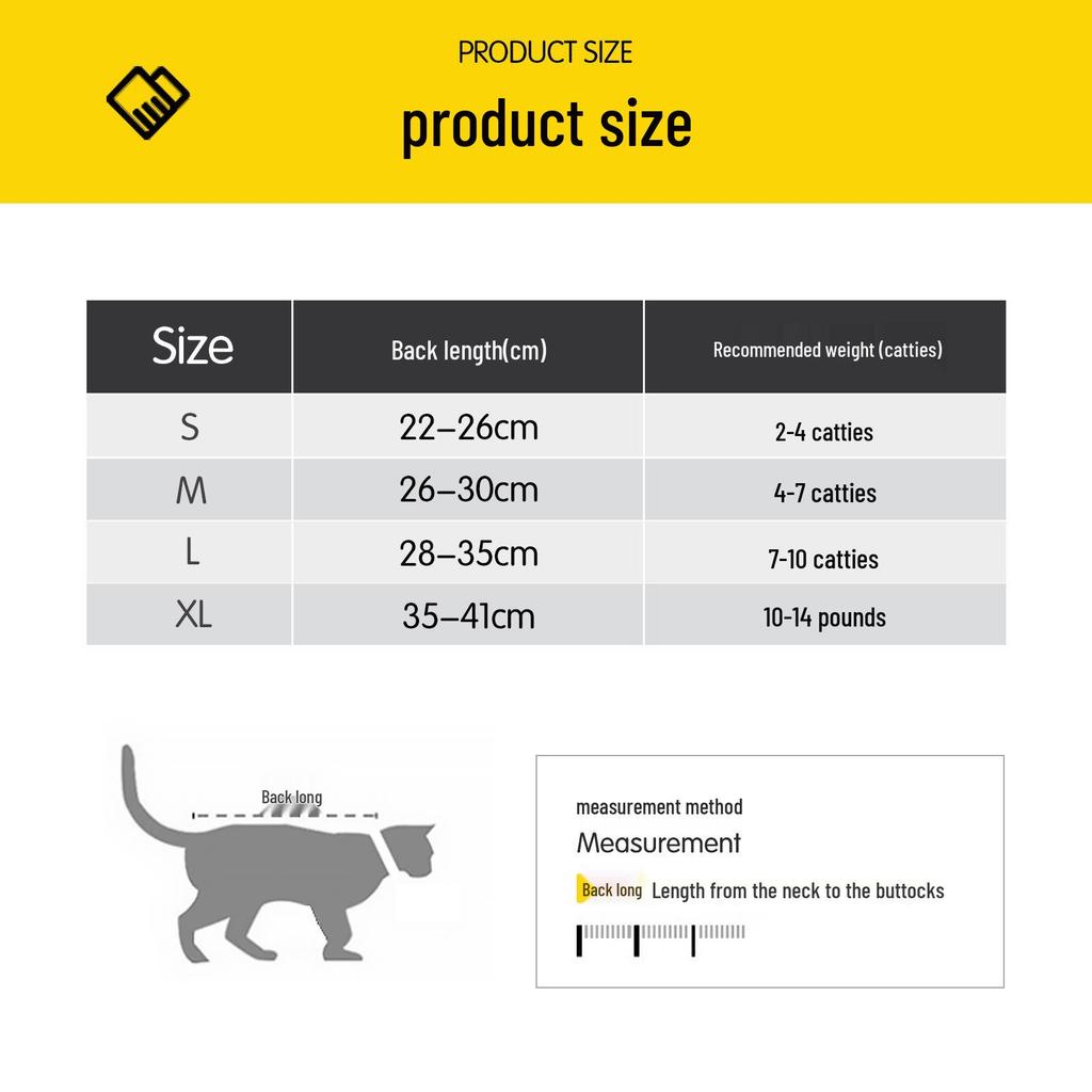 Cat Spay/Neuter Recovery Suit - Post-Op Anti-Lick Pet Clothing