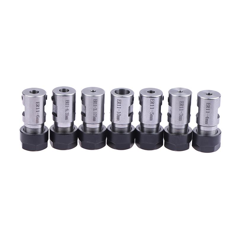 Er11 Chuck Spindle Motor Shaft Extension Rod Spindle Collet Lathe Tools Spindle Cutter Rod 3-10Mm Holder Inner