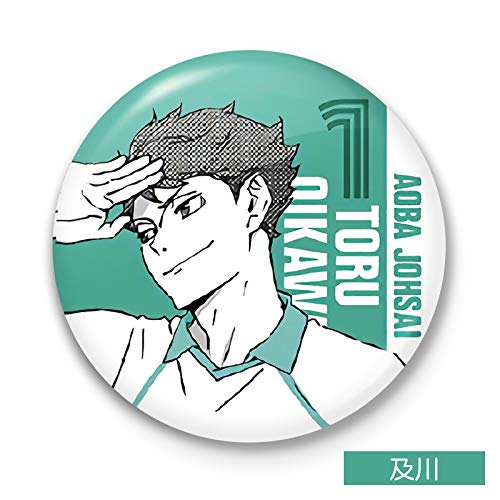 Set of 9 Popular Manga for Haikyu!! Badges, Anime Brooches, Portable, Round, Cute, Stylish, HD Design, Portable, Perfect for High School and Middle Sc