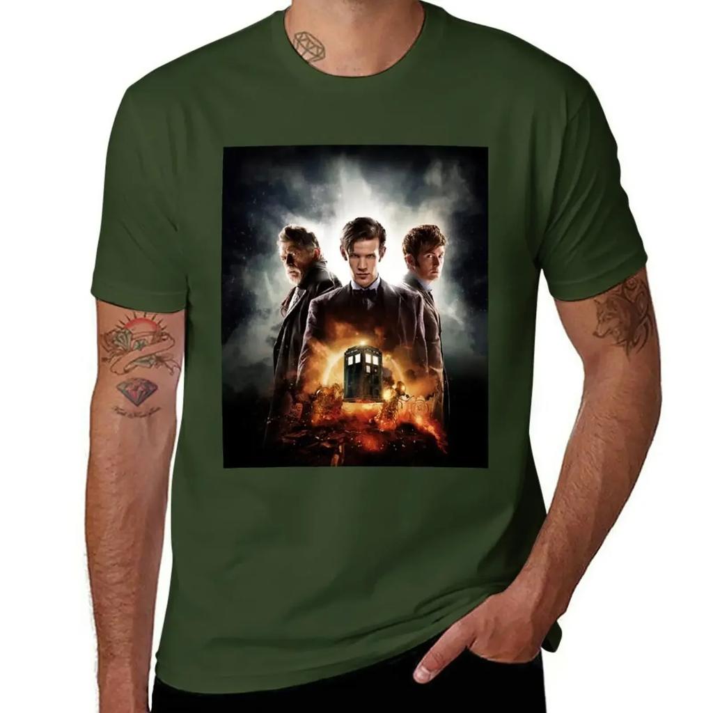 Day Of The Doctor T-Shirt Summer Clothes Sports Fans Boys Animal Print Plain T Shirts Men