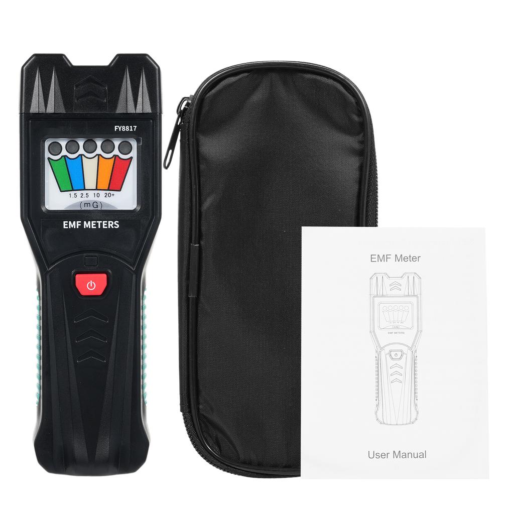 FY8817 Handheld EMF Meter with 5 LED Magnetic Field Detector, Household Electromagnetic Radiation