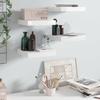 VidaXL Floating Wall Shelf 4 Pcs High Gloss White 23x23.5x3.8cm MDF