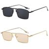2PCS High Quality Square Metal Sunglasses Women Men Exquisite Fashion Luxury Sun Glasses Beach Travel Male Female Glasses UV400
