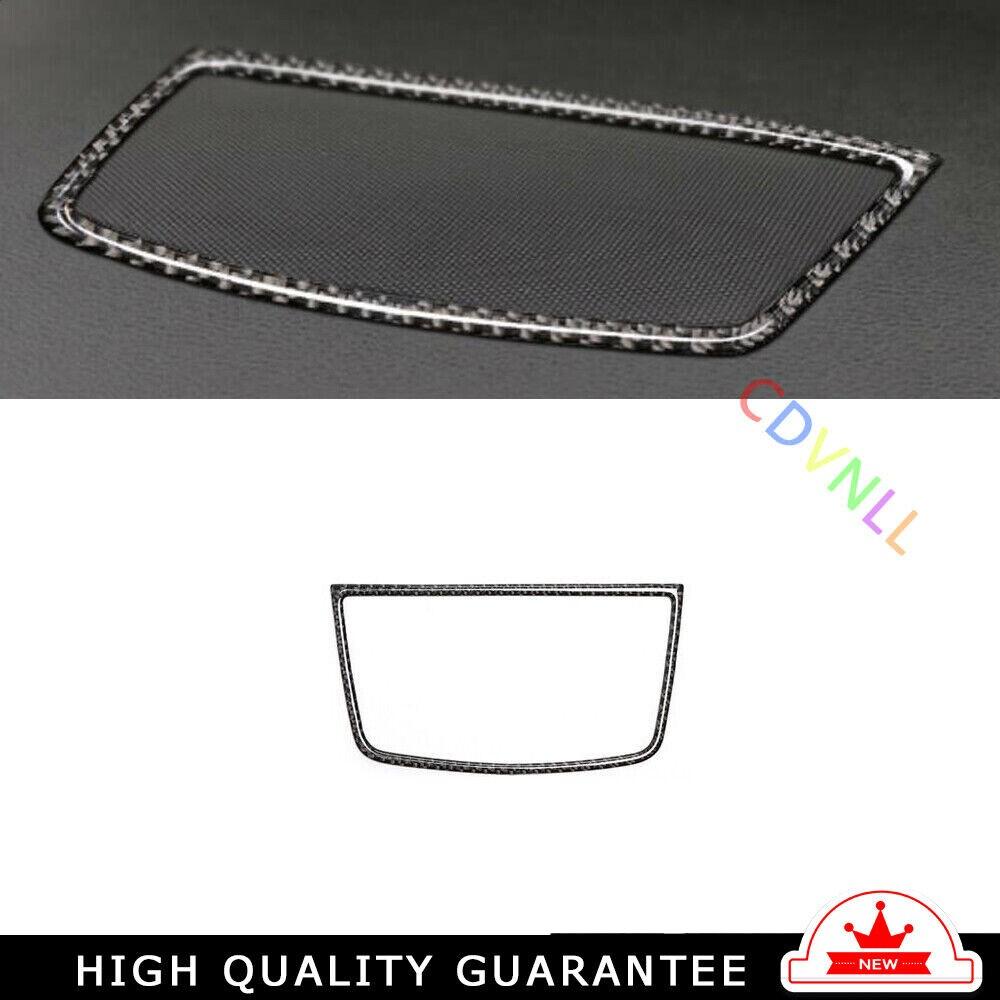 Console Dashboard Speaker Cover Trim For BMW X5 X6 E70 08-2013 Real Carbon Fiber
