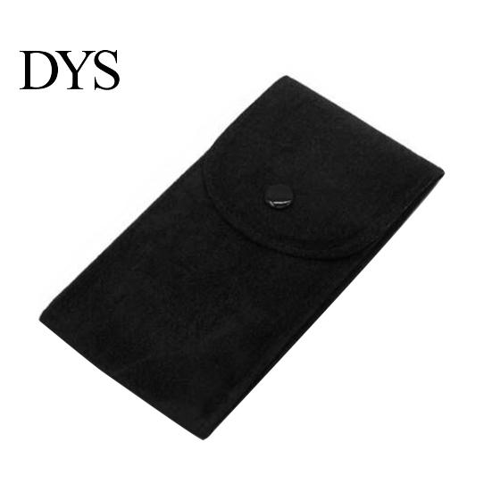 Bracelet Storage Bag Watch Anti-wear Anti-scratch Shock-proof Press Button Short Velvet Necklace Snap Design Portable Jewelry Packing Pouch Daily Use
