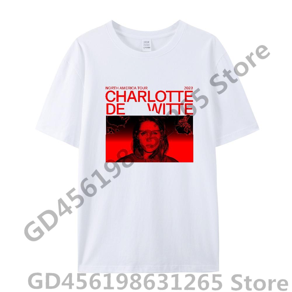 2025 Charlotte de Witte T-shirt Unisex Donna Harajuku Kawaii Top Y2k Unisex Anime Magliette Top alla Moda Abbigliamento Casual Ragazzi/Ragazze