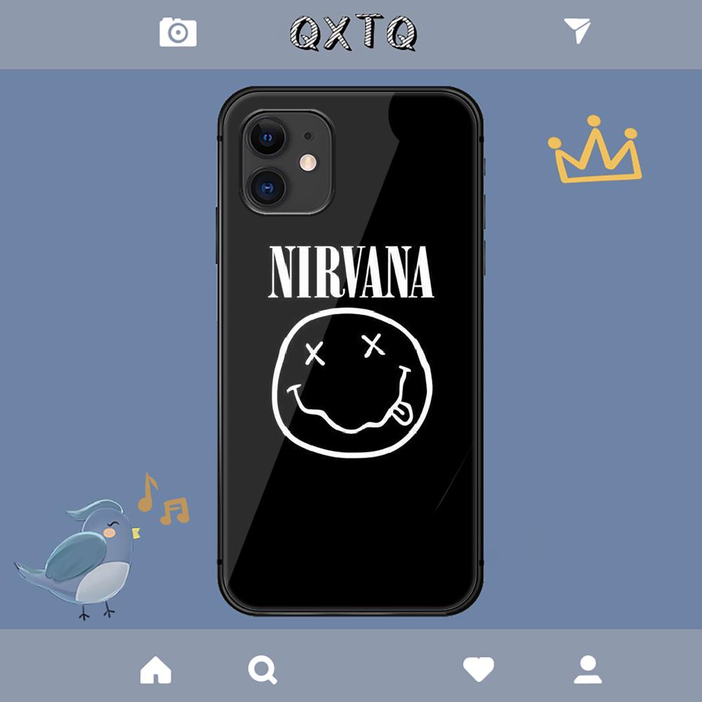 N Nirvana Banda de Rock Funda Para iPhone Samsung Galaxy Redmi Note S 17 16 15 14 13 20 24 25 54 Pro Max Ultra Fe Cubierta de Vidrio Templado